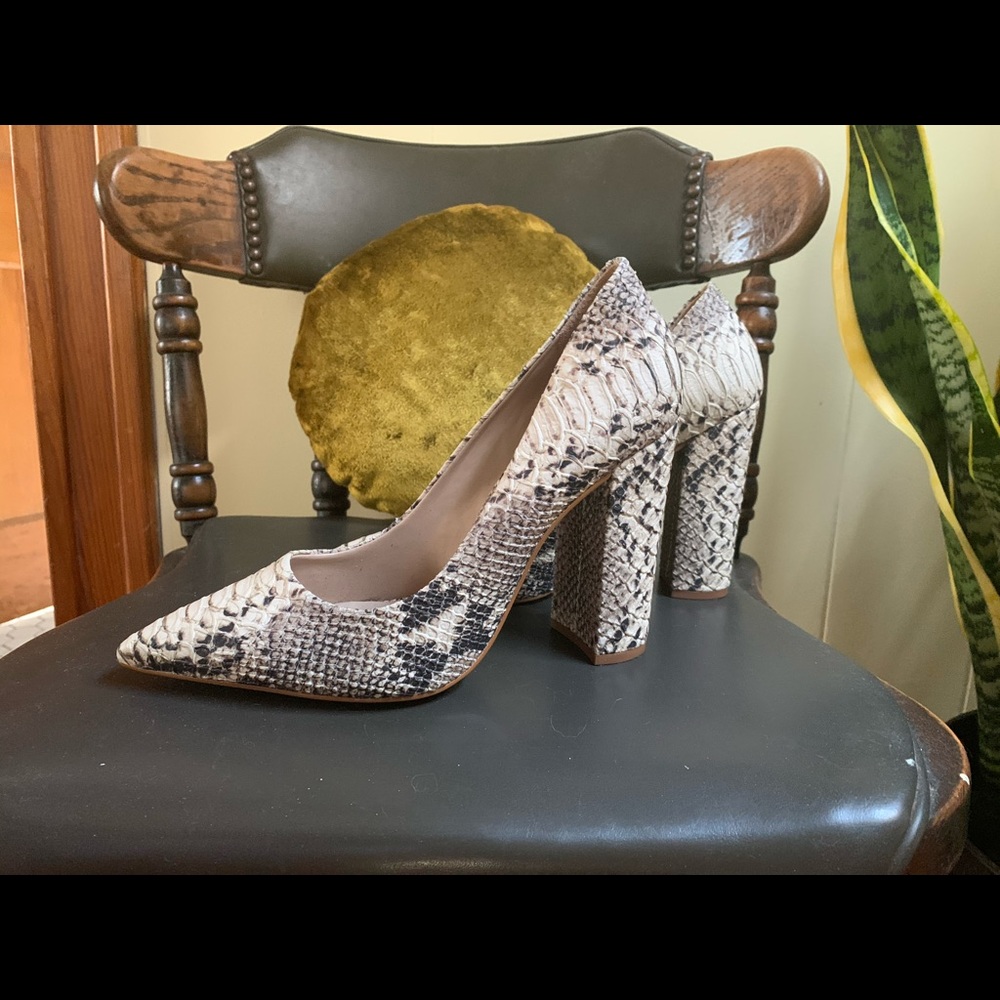 Steve Madden Snake Skin Heels